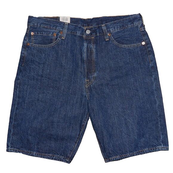 Levis Mens Denim Shorts Classic 501 Cotton Jeans Regular Fit Medium Denim - Picture 1 of 4